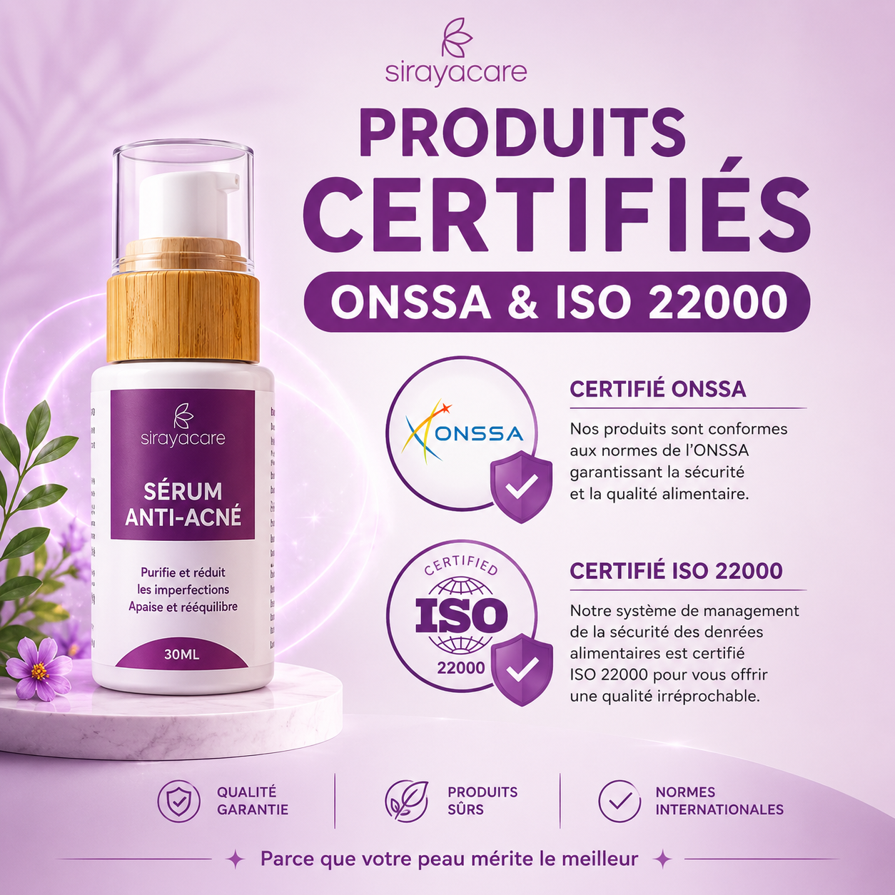 Sérum Anti-Acné Soin purifiant & peau plus nette